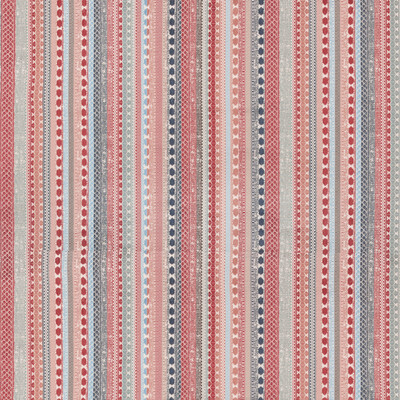 Lee Jofa 2021101.195.0 Palmete Weave Upholstery Fabric in Admiral/Multi/Red/Blue