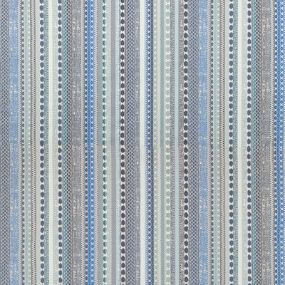 Lee Jofa 2021101.51.0 Palmete Weave Upholstery Fabric in Indigo/Dark Blue/Blue