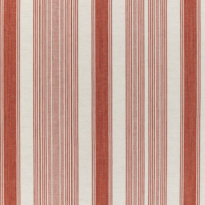 Lee Jofa 2021102.19.0 Tablada Stripe Upholstery Fabric in Brick/Red
