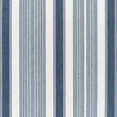 Lee Jofa 2021102.50.0 Tablada Stripe Upholstery Fabric in Indigo/Dark Blue/Blue