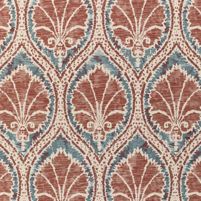 Lee Jofa 2021108.524.0 Seville Weave Upholstery Fabric in Denim/brick/Blue/Burgundy/red