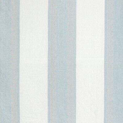 Lee Jofa 2021123.15.0 Banner Sheer Drapery Fabric in Chambray/Blue/White