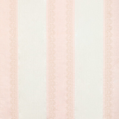 Lee Jofa 2021123.17.0 Banner Sheer Drapery Fabric in Petal/Pink/White