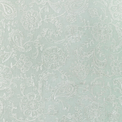 Lee Jofa 2021128.123.0 Varley Sheer Drapery Fabric in Seaglass/Green/Teal