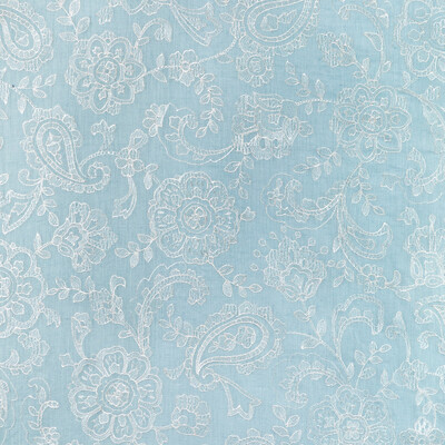 Lee Jofa 2021128.15.0 Varley Sheer Drapery Fabric in Sky/Blue/White