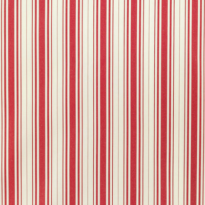 Lee Jofa 2022100.19.0 Baldwin Stripe Multipurpose Fabric in Poppy/Red/Ivory