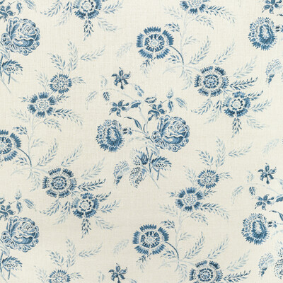 Lee Jofa 2022101.5.0 Boutique Floral Multipurpose Fabric in Delft/Dark Blue/Light Blue/Blue