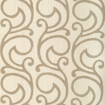 Lee Jofa 2022103.106.0 Serendipity Scroll Multipurpose Fabric in Oak/Ivory/Beige