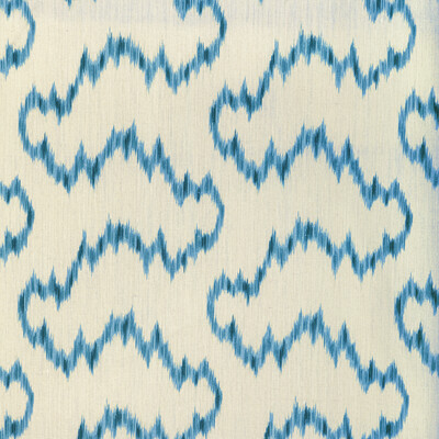 Lee Jofa 2022104.516.0 Mallorcan Ikat Multipurpose Fabric in Delft/Ivory/Indigo/Blue
