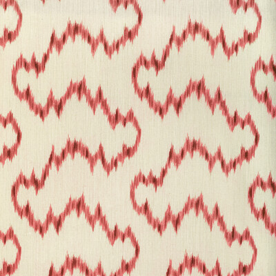 Lee Jofa 2022104.916.0 Mallorcan Ikat Multipurpose Fabric in Berry/Ivory/Red