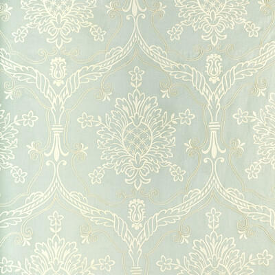 Lee Jofa 2022110.13.0 Hayes Embroidery Drapery Fabric in Aqua/Spa/White/Teal