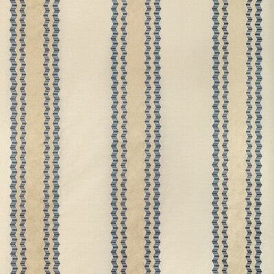 Lee Jofa 2022113.1615.0 Waldon Stripe Drapery Fabric in Blue/Dark Blue