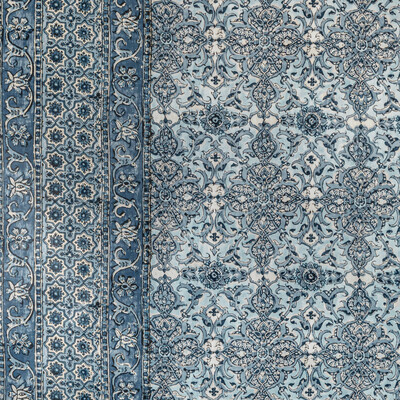 Lee Jofa 2022117.5.0 Palmer Print Multipurpose Fabric in Delft/Blue/Dark Blue/Light Blue