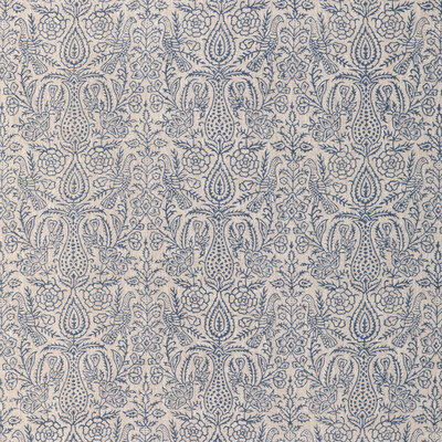 Lee Jofa 2023101.50.0 Haven Handblock Multipurpose Fabric in Indigo/Blue