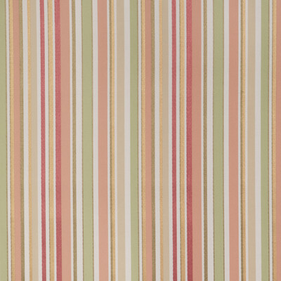 Lee Jofa 2023103.73.0 Siders Stripe Drapery Fabric in Blush/sage/Coral/Olive Green/Yellow