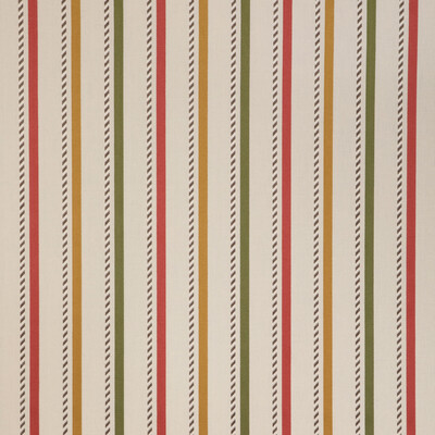 Lee Jofa 2023106.194.0 Buxton Stripe Multipurpose Fabric in Red/gold/Red/Gold