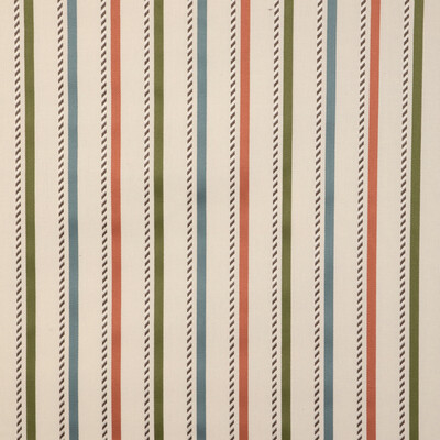 Lee Jofa 2023106.324.0 Buxton Stripe Multipurpose Fabric in Leaf/clay/Blue/Olive Green/Rust