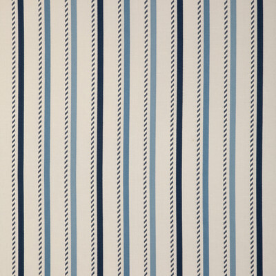 Lee Jofa 2023106.550.0 Buxton Stripe Multipurpose Fabric in Navy/sky/Dark Blue/Blue