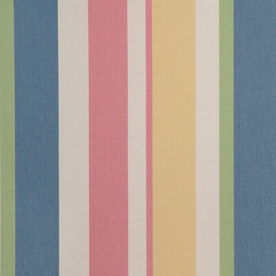 Lee Jofa 2023108.517.0 Fisher Stripe Multipurpose Fabric in Navy/petal/Blue/Yellow