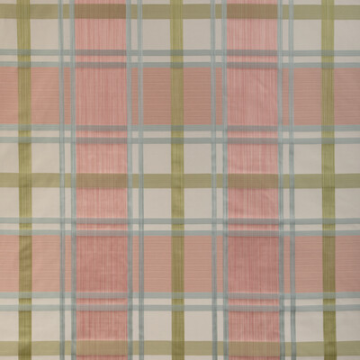 Lee Jofa 2023109.73.0 Davies Plaid Multipurpose Fabric in Petal/kiwi/Pink/Olive Green/Blue