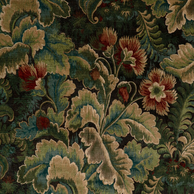 Lee Jofa 2023112.630.0 Barwick Velvet Upholstery Fabric in Antique/Sage/Burgundy/Gold