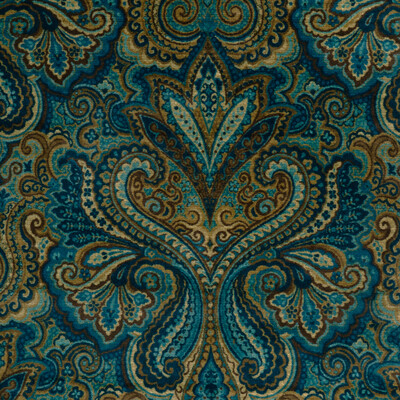 Lee Jofa 2023113.55.0 Carswell Velvet Upholstery Fabric in Marine/sky/Blue/Gold