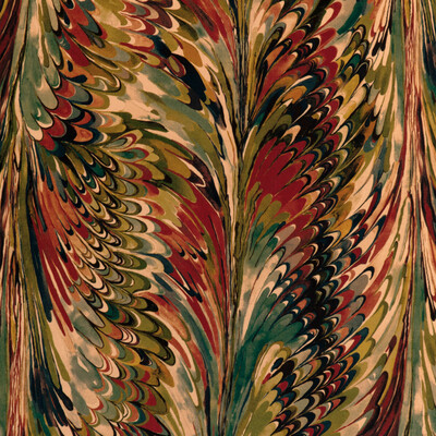 Lee Jofa 2023116.319.0 Taplow Velvet Upholstery Fabric in Berry/moss/Sage/Multi/Red