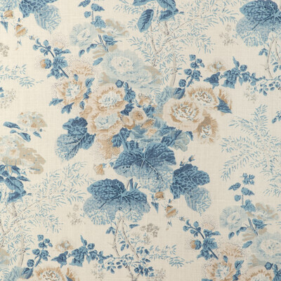 Lee Jofa 2023117.516.0 Althea Linen Multipurpose Fabric in Delft/Blue/Beige