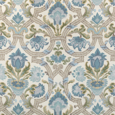 Lee Jofa 2023118.511.0 New Sevilla Linen Multipurpose Fabric in Slate/Blue/Grey