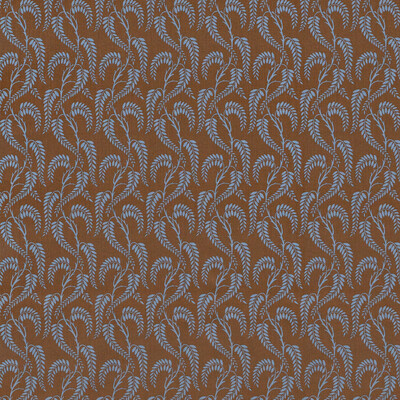 Lee Jofa 2023138.615.0 Wisteria Ii Multipurpose Fabric in Blue Brown Ln/Blue/Brown