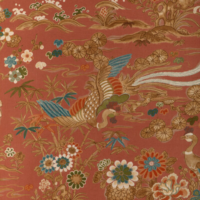 Lee Jofa 2023139.24.0 Sakura Print Multipurpose Fabric in Clay/Rust