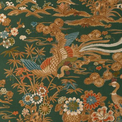 Lee Jofa 2023139.3.0 Sakura Print Multipurpose Fabric in Green