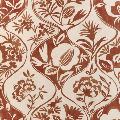 Lee Jofa 2023141.24.0 Calathea Print Multipurpose Fabric in Clay/Red/Rust