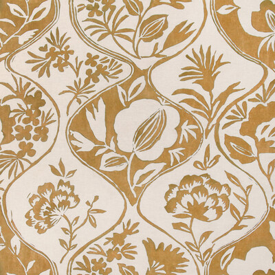 Lee Jofa 2023141.40.0 Calathea Print Multipurpose Fabric in Gold/Yellow