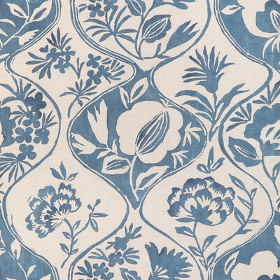 Lee Jofa 2023141.5.0 Calathea Print Multipurpose Fabric in Blue