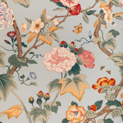 Lee Jofa 2023143.137.0 Gardenia Print Multipurpose Fabric in Antique/Red/Green