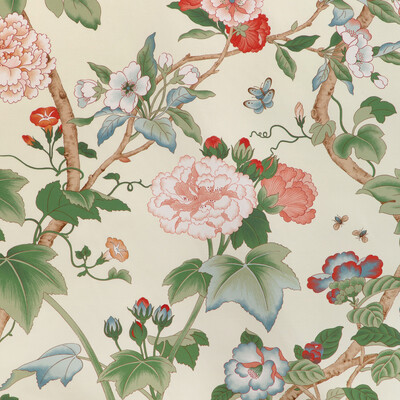 Lee Jofa 2023143.319.0 Gardenia Print Multipurpose Fabric in Red/green/Red/Green