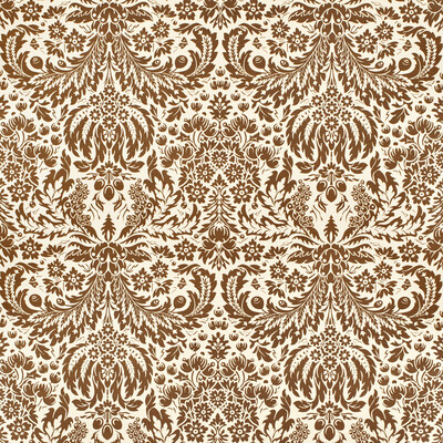 Lee Jofa 2024104.61.0 Damask Multipurpose Fabric in Brown/Ivory