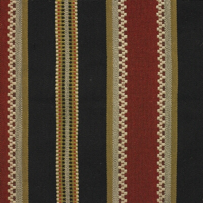 Kravet Design 30115.819.0 La Plazuela Upholstery Fabric in Black , Burgundy/red , Picante