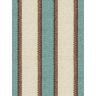 Kravet 30810.516.0 Rugby Upholstery Fabric in Turq/Beige/Brown/Light Blue