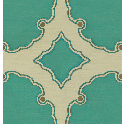 Kravet Couture 31272.13.0 Interpretation Upholstery Fabric in Green , Blue , Turquoise