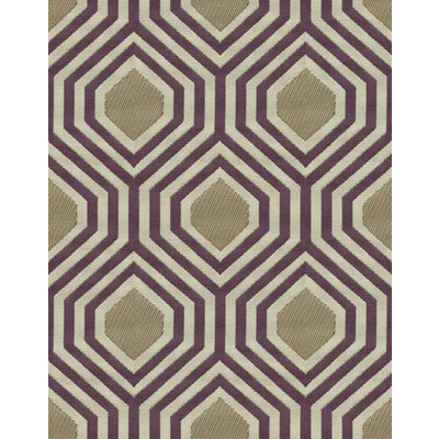 Kravet Design 31496.1610.0 Galvani Upholstery Fabric in Beige , Purple , Raisin