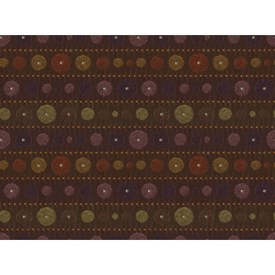 Kravet Contract 31513.624.0 Circle Time Upholstery Fabric in Brown , Orange , Blackberry