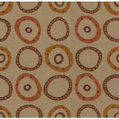 Kravet Contract 31551.624.0 Button Up Upholstery Fabric in Beige , Orange , Spice