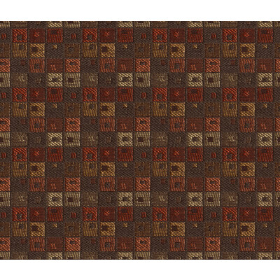 Kravet Contract 31565.624.0 Little Boxes Upholstery Fabric in Brown , Orange , Copper