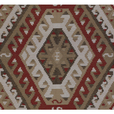 Kravet Couture 32347.619.0 Rustic Kilim Upholstery Fabric in Beige , Brown , Sundried Red