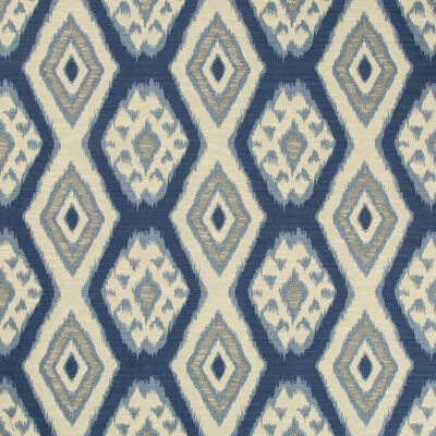 Kravet Basics 32790.516.0 Rigi Upholstery Fabric in White , Blue , Ink