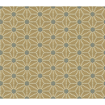 Kravet Contract 32849.516.0 Japonica Upholstery Fabric in Beige , Blue , Blue Dot
