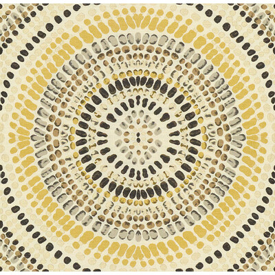 Kravet Couture 32987.411.0 Painted Mosaic Upholstery Fabric in White , Yellow , Golden Grey