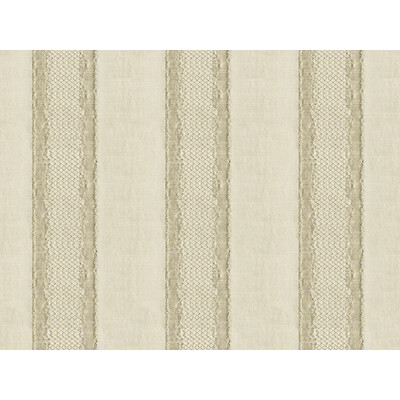 Kravet Couture 33279.1.0 Gilded Stripe Upholstery Fabric in Ivory , Silver , Champagne